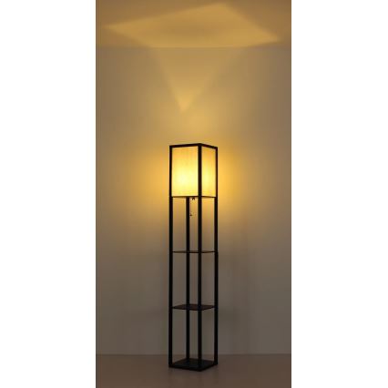 Globo - Lámpara de pie 1xE27/60W/230V negra