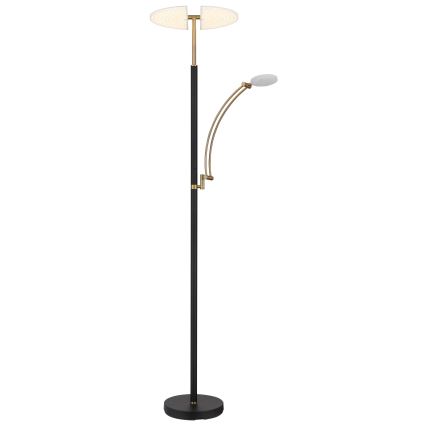 Globo - Lámpara de pie LED regulable LED/40W/230V + LED/5,5W 2700/4000/6000K negra