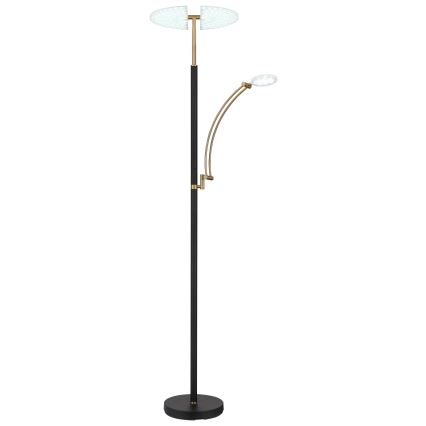 Globo - Lámpara de pie LED regulable LED/40W/230V + LED/5,5W 2700/4000/6000K negra