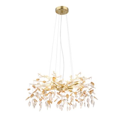 Globo - Lámpara colgante 8xG9/8W/230V diá. 61 cm dorado