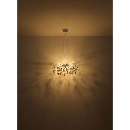 Globo - Lámpara colgante 8xG9/8W/230V diá. 61 cm cromo brillante