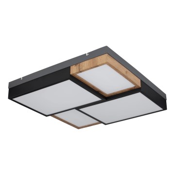 Globo 67286-50 - Lámpara de techo LED GUNDI LED/50W/230V 60x60 cm marrón/negro