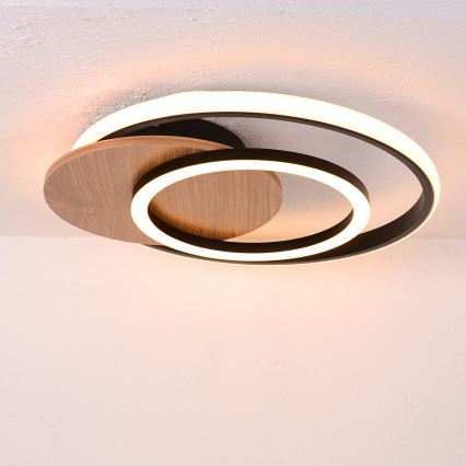 Globo - Plafón LED LED/24W/230V negro