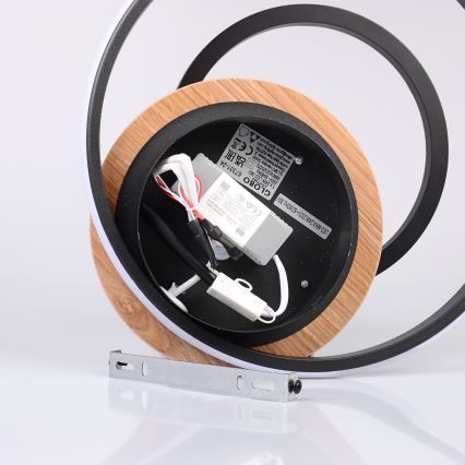 Globo - Plafón LED LED/24W/230V negro