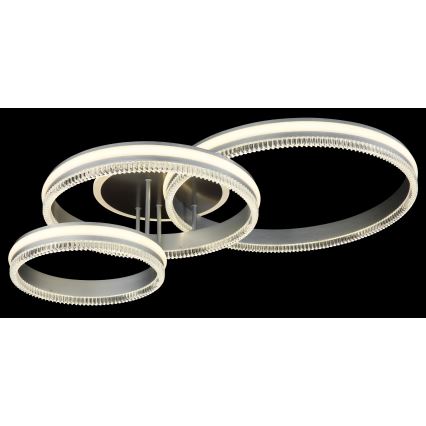 Globo - LED Luminaria de techo regulable LED/72W/230V 2700-6000K plateada + mando a distancia