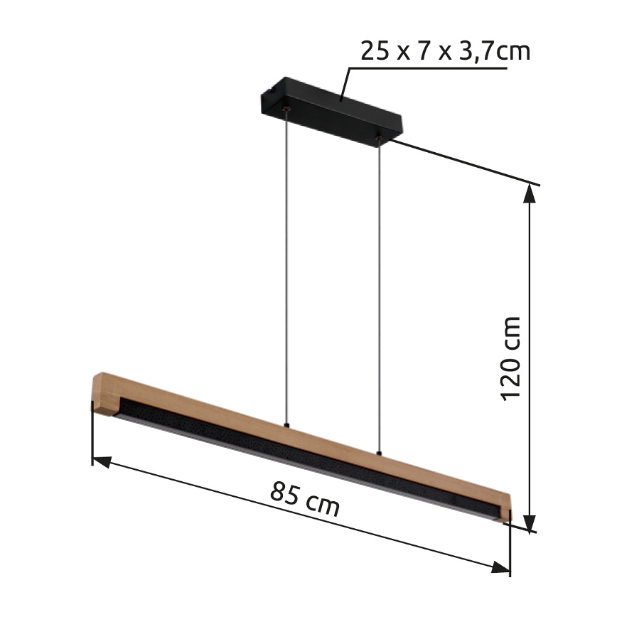 Globo - Lámpara LED colgante LED/24W/230V