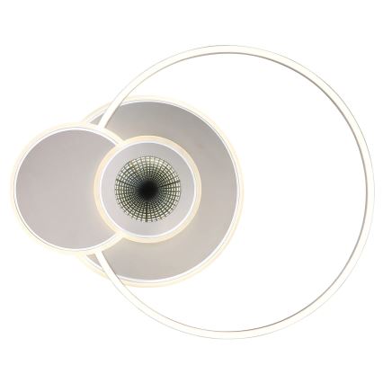 Globo - Lámpara de techo LED regulable LED/24W/230V 2700-6500K plateada + mando a distancia