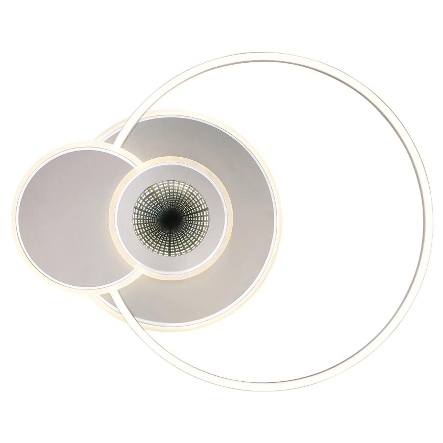Globo - Lámpara de techo LED regulable LED/24W/230V 2700-6500K plateada + mando a distancia