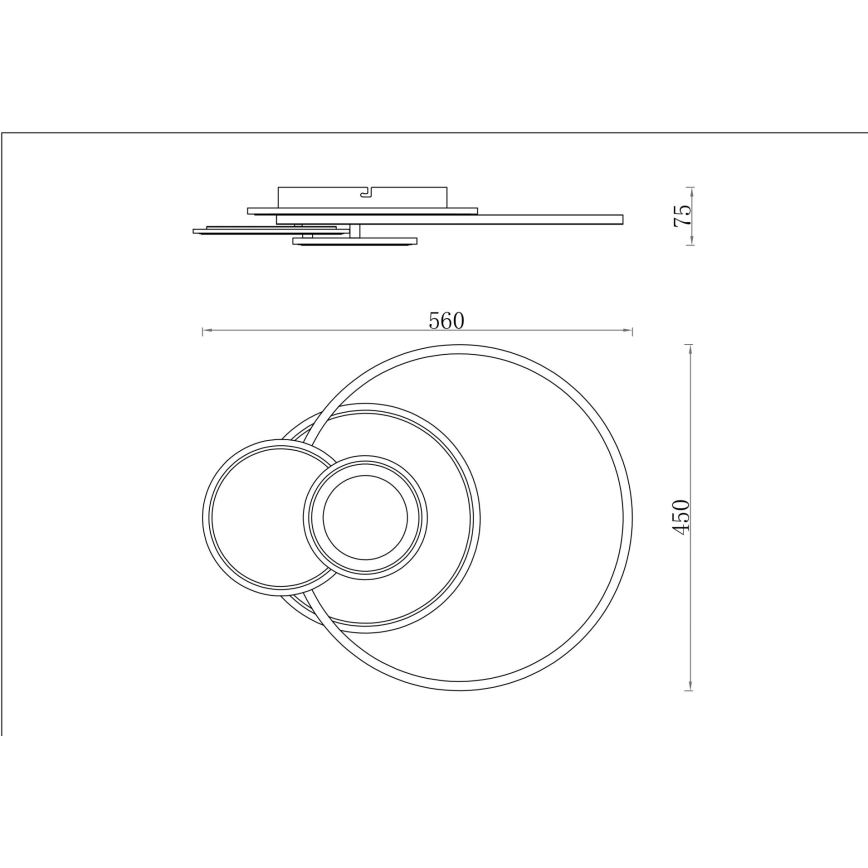 Globo - Lámpara de techo LED regulable LED/24W/230V 2700-6500K plateada + mando a distancia