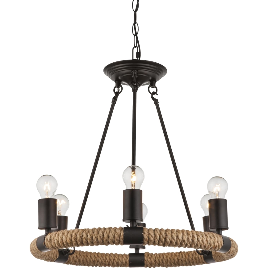 GLOBO 69029-6 - Lámpara colgante ULLEU 6xE27/40W/230V
