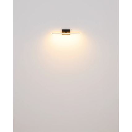 Globo - Lámpara LED recargable para cuadros 3,5W/5V 40 cm 3600 mAh negra