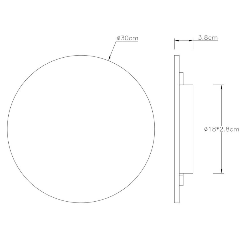 Globo - Aplique de pared LED/14W/230V 3000K