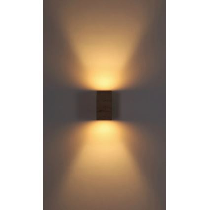 Globo - Aplique de pared LED 6W/230V 3000K travertino