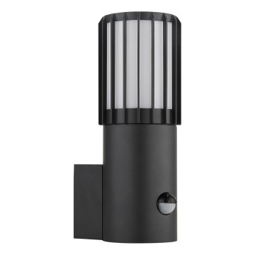 Globo - Aplique de pared exterior con sensor 1xE27/15W/230V IP54