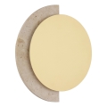 Globo - Aplique de pared LED/12W/230V 3000K Ø 25 cm travertino
