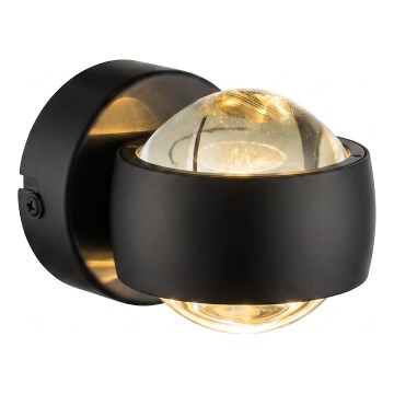 Globo - Aplique de pared LED LED/7W/230V 3000K negro