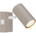 Globo - Aplique de pared orientable 1xGU10/25W/230V beige