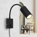 Globo - Aplique flexible 1xGU10/25W/230V negro