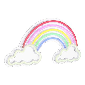 Globo - Decoración de pared LED neón LED/3W/USB arcoíris
