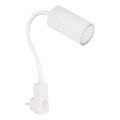 Globo - Foco de pared enchufable 1xGU10/35W/230V blanco