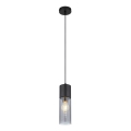 Globo - Lámpara colgante 1xE27/25W/230V diá. 10,5 cm negro