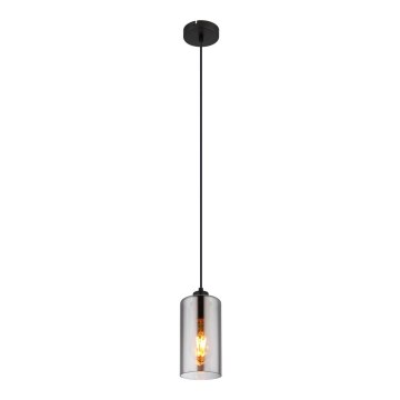 Globo - Lámpara colgante 1xE27/25W/230V diá. 11 cm negro
