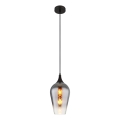 Globo - Lámpara colgante 1xE27/60W/230V diá. 18 cm negro