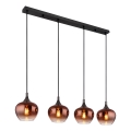 Globo - Lámpara colgante 4xE27/40W/230V cobre