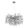 Globo - Lámpara colgante con cable 10xE14/40W/230V plateada
