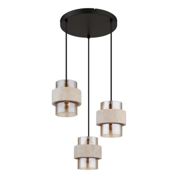 Globo - Lámpara colgante con cable 3xE27/40W/230V