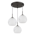 Globo - Lámpara colgante con cable 3xE27/60W/230V, diámetro 42,5 cm