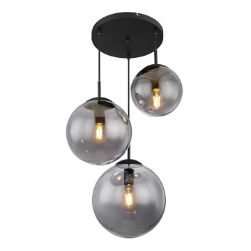 Globo - Lámpara colgante con cable 3xE27/60W/230V
