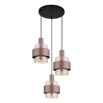 Globo - Lámpara colgante con cable 3xE27/60W/230V