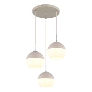 Globo - Lámpara colgante con cable 3xE27/60W/230V