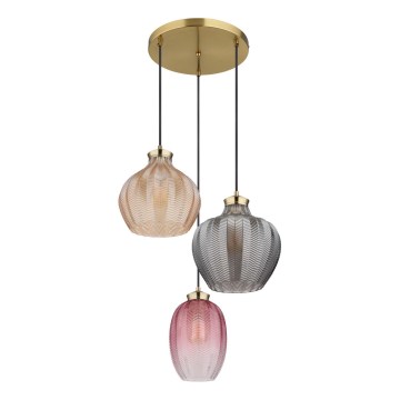 Globo - Lámpara colgante con cable 3xE27/60W/230V, Ø 45 cm