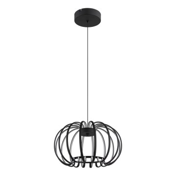 Globo - Lámpara colgante LED regulable con cable LED/40W/230V 3000K negra