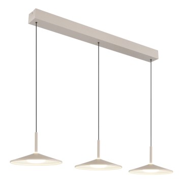 Globo - Lámpara colgante LED suspendida por cable LED/24W/230V 4000K beige