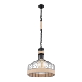 Globo - Lámpara de araña en cadena 1xE27/60W/230V