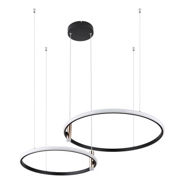 Globo - Lámpara de araña LED regulable LED/55W/230V 2700-6000K negro + control remoto