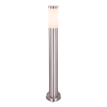 Globo - Lámpara de exterior 1xE27/23W/230V IP44 80 cm cromo brillante