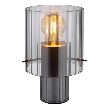 Globo - Lámpara de mesa 1xE27/40W/230V diá. 14 cm gris