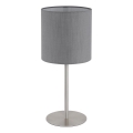 Globo - Lámpara de mesa 1xE27/40W/230V gris
