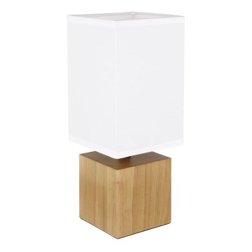 Globo - Lámpara de mesa 1xE27/7W/230V blanco/marrón