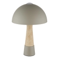 Globo - Lámpara de mesa 1xE27ILLU/40W/230V, gris