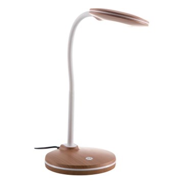 Globo - Lámpara de mesa flexible táctil regulable LED/4,6W/230V marrón