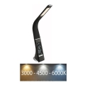 Globo - Lámpara de mesa LED regulable con control táctil y pantalla LED/6,5W/230V 3000/4500/5800K negra