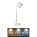 Globo - Lámpara de mesa táctil LED regulable 4 en 1 LED/6W/3,7V 3000K/4000K/6500K 1500 mAh USB blanca