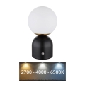 Globo - Lámpara de mesa táctil LED regulable LED/2,5W/3,7V 2700/4000/6500K 1800 mAh USB negra