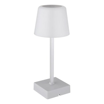 Globo - Lámpara de mesa táctil LED regulable LED/2W/5V 3000/4500/6500K 800 mAh plateada