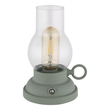 Globo - Lámpara de mesa táctil recargable LED regulable LED/1W/3,7V 1200 mAh verde